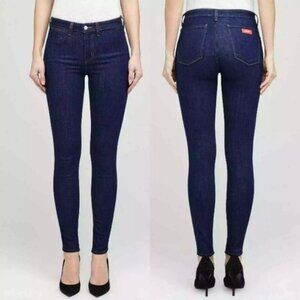 L'Agence Zeppelin High Rise Skinny Jeans Women 31 Blue Dark Wash Stretch Classic